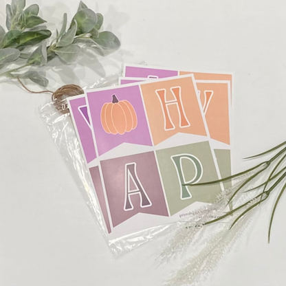 Free Happy Halloween Banner Printable