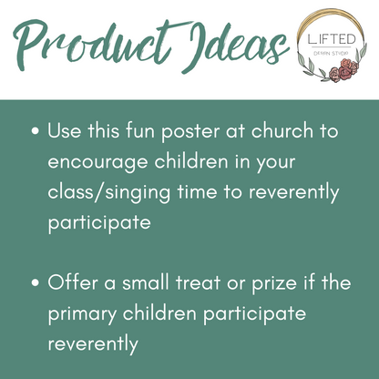 Reverence poster ideas