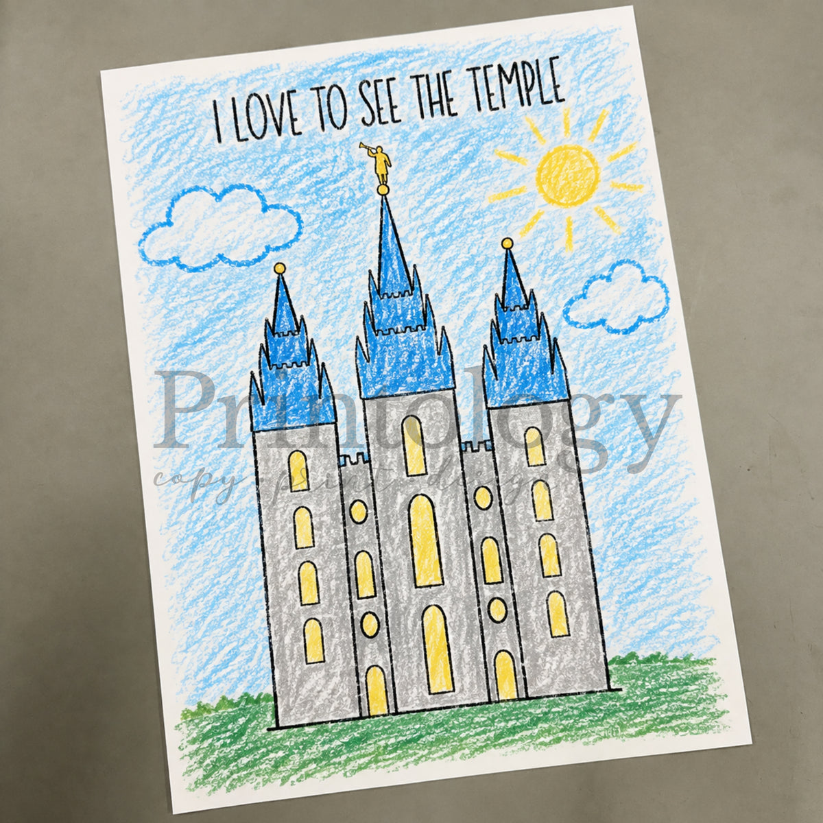 Salt Lake Temple Coloring Page Printology