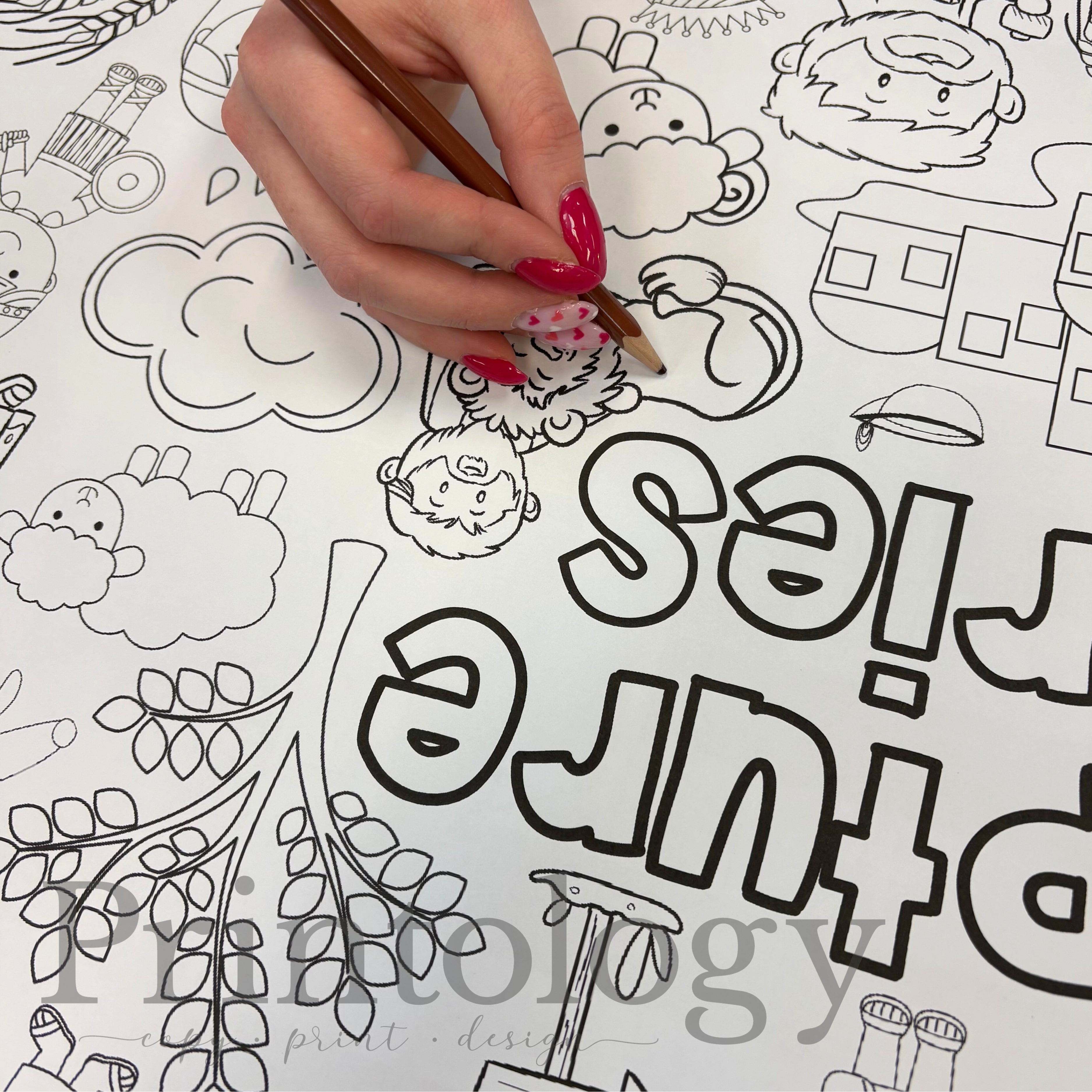 Scripture Coloring Pages Graffiti Scripture Stories Giant Coloring Page 24x36 Inches – Printology