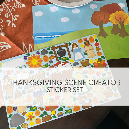 Thanksgiving Scene Creator Sticker Set