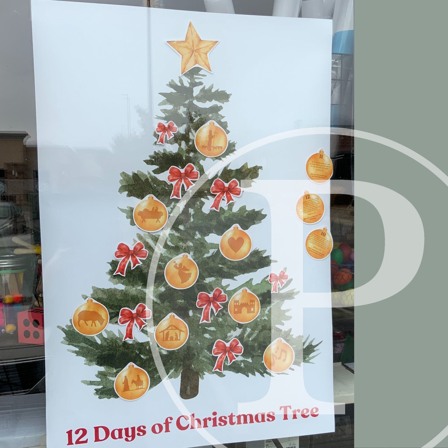 12 Days of Christmas Tree Instant Download