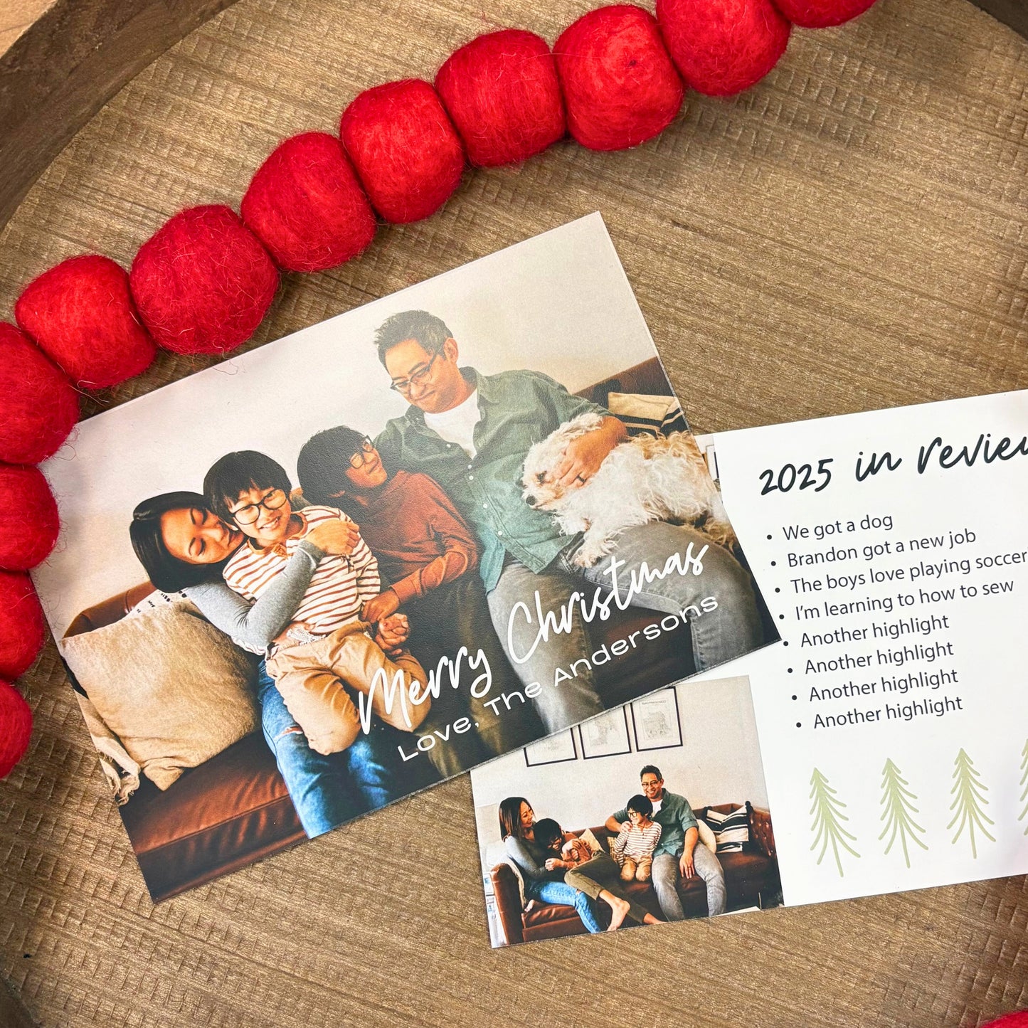 Year in Review Christmas Card