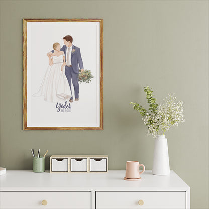 Custom Handrawn Watercolor Prints