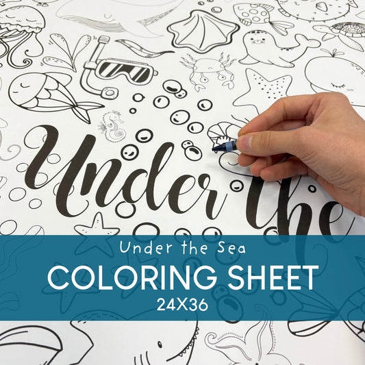 Under the Sea Giant Coloring Sheet